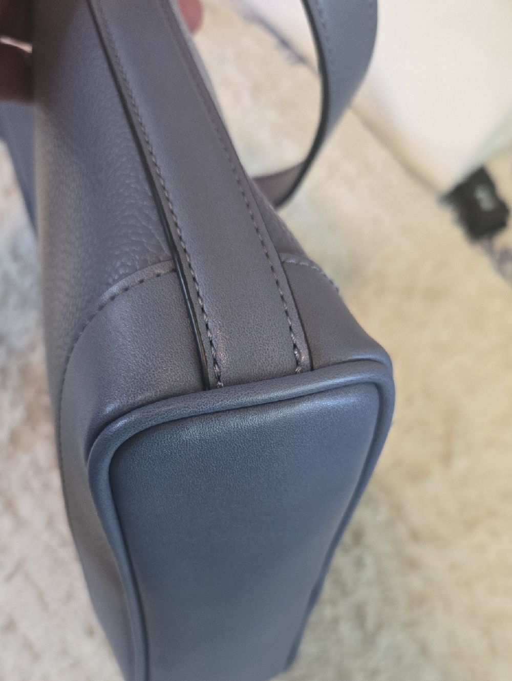 Calvin Klein Pebble Leather Crossbody Bag in Navy - Picture 5 of 9